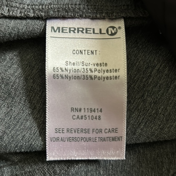 Merrell Gray Opti Wick Bermuda Shorts Size 8 - Picture 5 of 5